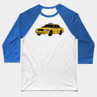 Taxi cartoon illustration Baseball T-Shirt